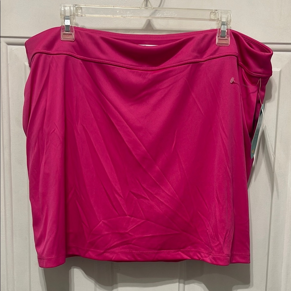 NWT $70 Greg Norman Tennis/Golf Play Dry Skort Size XL Hot Pink